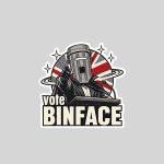 Count Binface Vote Binface Anti Farage Sticker