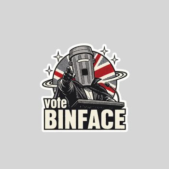 Homepage 130 Count Binface Vote Binface Anti Farage Sticker
