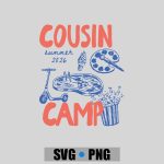 Cousin Camp Camping Campfire Summer Vacation Lake Life PNG SVG