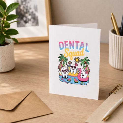Dental Squad Summerth Dentist Hygienist Greeting Card 3 Dental Squad Summerth Dentist Hygienist Greeting Card