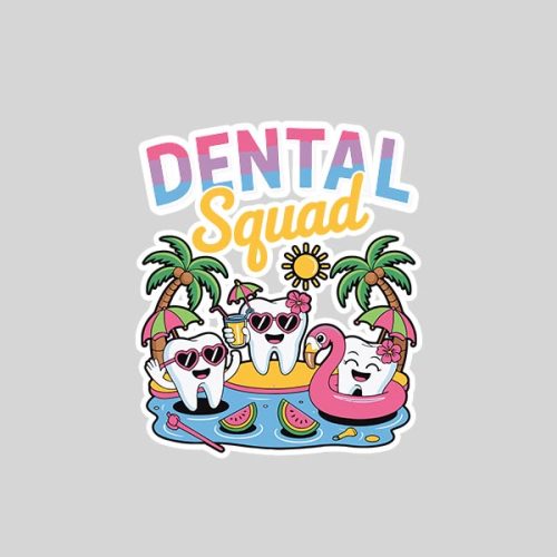 Dental Squad Summerth Dentist Hygienist Sticker