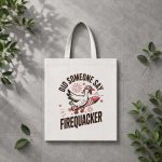 Did Someone Say Firequacker Goose 4th Of July Usa Flag PNG SVG