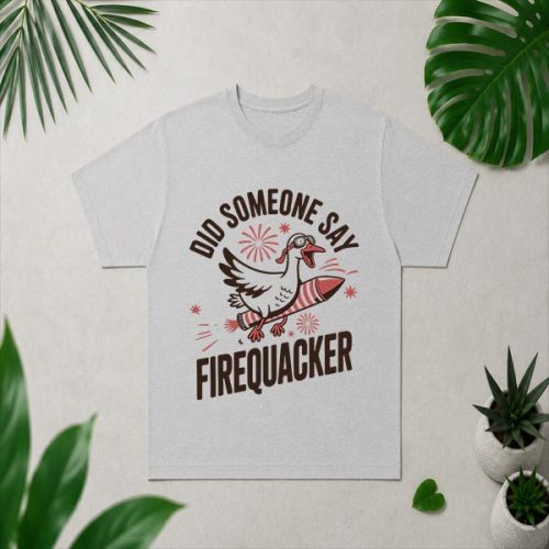 Did Someone Say Firequacker Goose 4th Of July Usa Flag PNG SVG