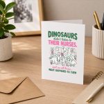 Dinosaur Didnt Listen To Their Nurses Rn Cna Nicu Rn Greeting Card