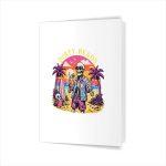 Dirty Heads Skeleton Beach Summer Vacation Summerween Party Greeting Card
