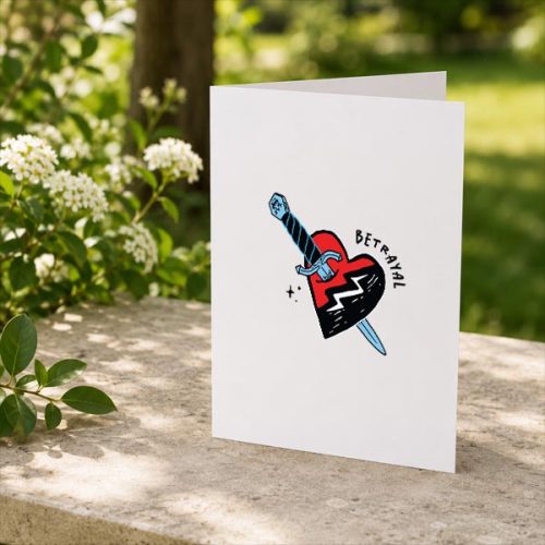 Disney Descendants Wicked Wonderland Betrayal Heart Greeting Card 2 Disney Descendants Wicked Wonderland Betrayal Heart Greeting Card