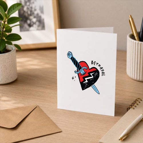 Disney Descendants Wicked Wonderland Betrayal Heart Greeting Card 3 Disney Descendants Wicked Wonderland Betrayal Heart Greeting Card