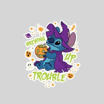 Homepage 134 Disney Stitch Halloween Witch Costume Brewing Up Trouble Sticker