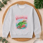Do The Watermelon Crawl Turtle Girly Striped Summer PNG SVG
