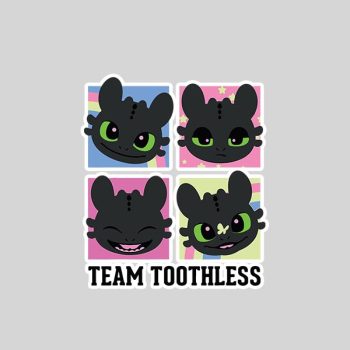 Dreamworks Dragons Team Toothless Expressions Sticker