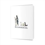 Dude He Said We Are Going Fishing Jesus Animals Greeting Card