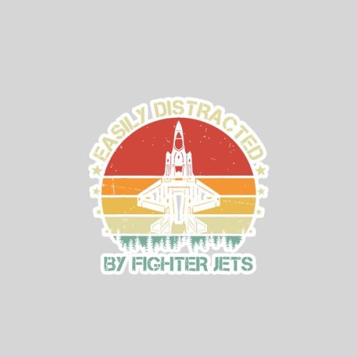 Easily Distracted By Fighter Jet F35 Lightning Sticker 1 Easily Distracted By Fighter Jet F35 Lightning Sticker