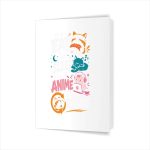 Eat Sleep Anime Repeat Cute Greeting Card