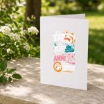 Eat Sleep Anime Repeat Cute Greeting Card