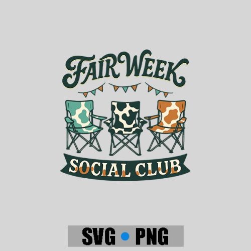 Fair Week Social Club Camping Chair Fair Farm Life Crew PNG SVG 1 Fair Week Social Club Camping Chair Fair Farm Life Crew PNG SVG