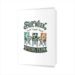 Fair Week Social Club Camping Chair Fair Farm Life Crew Greeting Card
