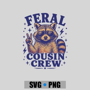 Homepage 97 Feral Cousin Crew Girls Vintage PNG SVG