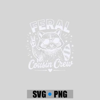 Homepage 55 Feral Cousin Crew Girls Vintage PNG SVG