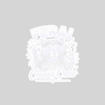Homepage 140 Feral Cousin Crew Girls Vintage Sticker