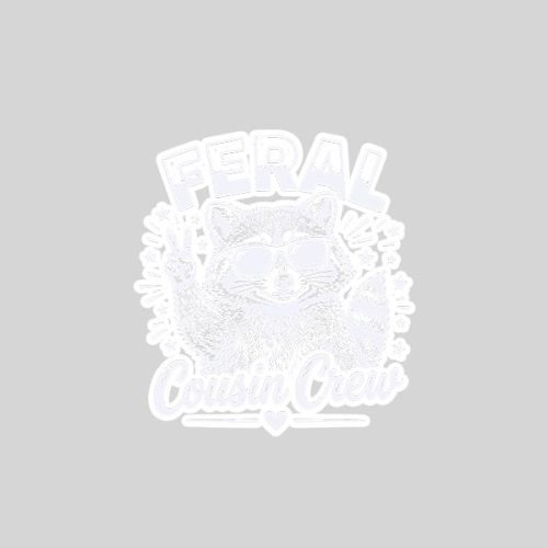 Feral Cousin Crew Girls Vintage Sticker 1 Feral Cousin Crew Girls Vintage Sticker