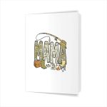 Fishing Family Matching Mama Dada Greeting Card