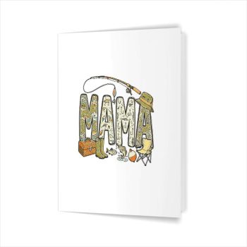 Homepage 60 Fishing Family Matching Mama Dada Greeting Card