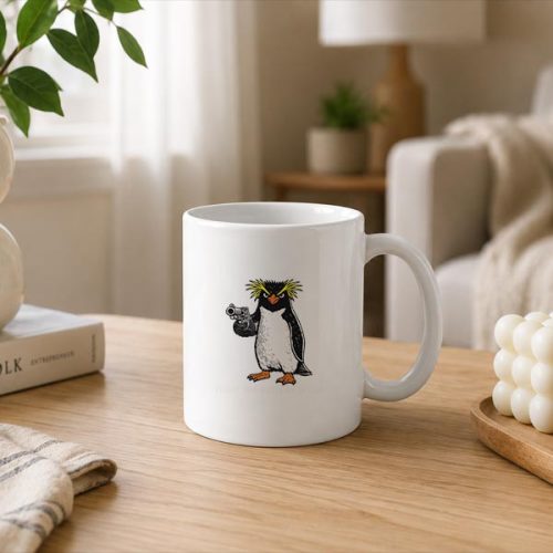 Flight Was Never An Option Rockhopper Penguin Gun Meme Mug 3 Flight Was Never An Option Rockhopper Penguin Gun Meme Mug