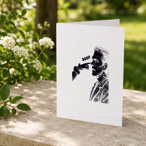 Frankenstein Boop Vintage Greeting Card 2 Frankenstein Boop Vintage Greeting Card