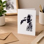 Frankenstein Boop Vintage Greeting Card