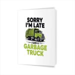 Garbage Truck Costume For Trash Garbage Man Greeting Card