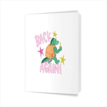 Gator Guess Whos Back Teacher Back To School Greeting Card