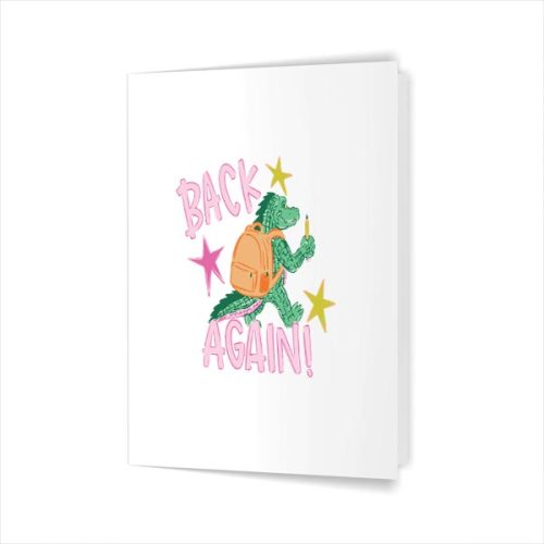 Gator Guess Whos Back Teacher Back To School Greeting Card