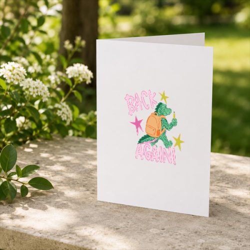 Gator Guess Whos Back Teacher Back To School Greeting Card