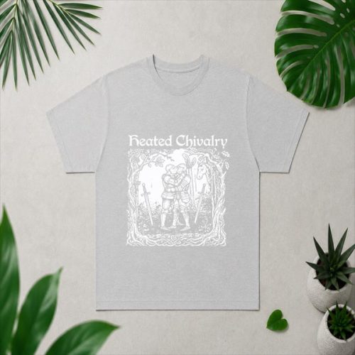 Heated Chivalry Medieval Knights Kissing Pride PNG SVG