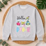 Hello Preschool Teacher Student First Day Back To School PNG SVG