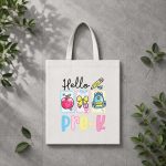 Hello Preschool Teacher Student First Day Back To School PNG SVG