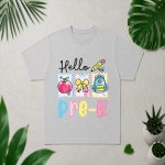 Hello Preschool Teacher Student First Day Back To School PNG SVG