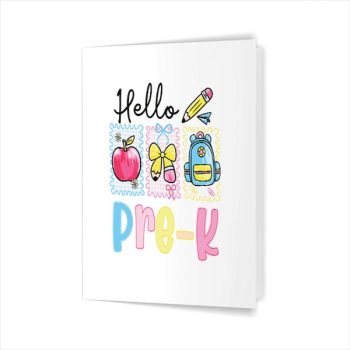 Homepage 64 Hello Preschool Teacher Student First Day Back To School Greeting Card