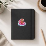 Highland Cow On Flamingo Float Hawaii Tropical Summer Sticker