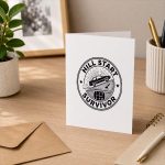 Hill Start Survivor Manual Transmission Car Greeting Card