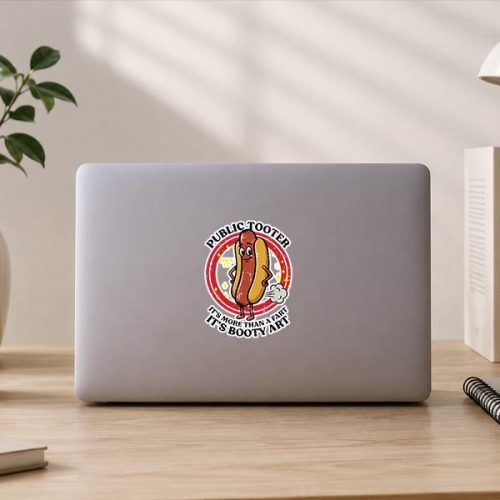 Hotdog Public Tooter More Than Fart Inappropriate Sticker 3 Hotdog Public Tooter More Than Fart Inappropriate Sticker