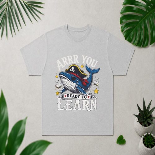 Humor Pirate Teacher Whale Arrr You Ready To Learn PNG SVG
