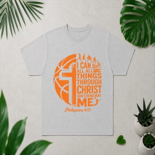 I Can Do All Things Through Christ Faith Basketball PNG SVG
