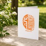 I Can Do All Things Through Christ Faith Basketball Greeting Card