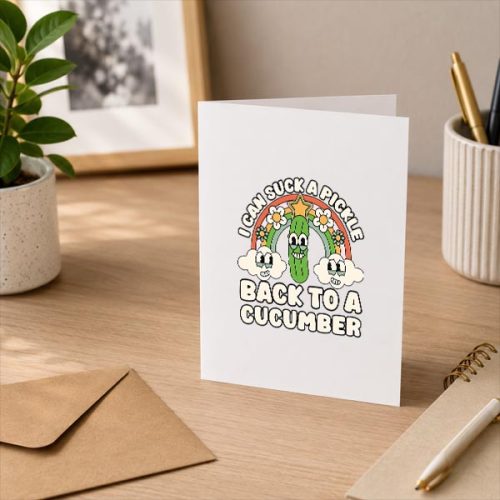 I Can Suck A Pickle Inappropriate Embarrassing Greeting Card 3 I Can Suck A Pickle Inappropriate Embarrassing Greeting Card