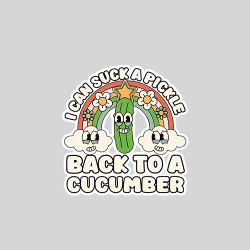 I Can Suck A Pickle Inappropriate Embarrassing Sticker 1 I Can Suck A Pickle Inappropriate Embarrassing Sticker