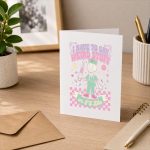 I Have To Say Weird Stuff Skeleton Nurse Pastel Goth Greeting Card