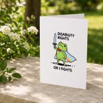 I Will Fight Until Disability Rights Frog Greeting Card