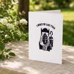 I Woke Up Like This Kafka Metamorphosis Literature Greeting Card