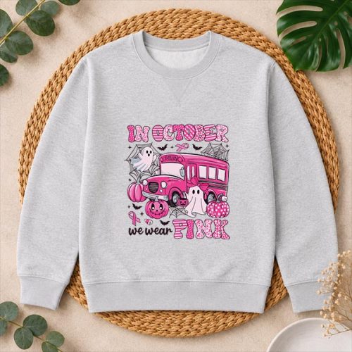 In October We Wear Pink Pumpkin Bus Breast Cancer Halloween PNG SVG 2 In October We Wear Pink Pumpkin Bus Breast Cancer Halloween PNG SVG